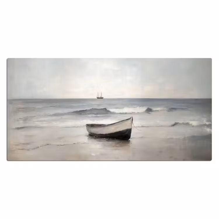 Roeiboot - Zee - Horizon Muismat XXL klein -3d_leeg
