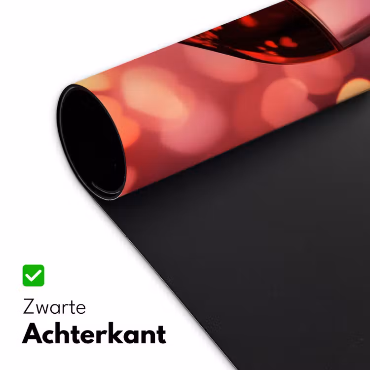 Rood - Wijn - Hartjes Muismat XXL klein -sfeer2