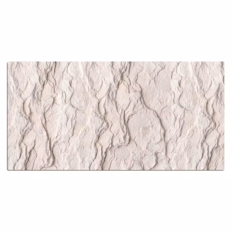 Rots - Structuur - Natuur - Beige - Abstract Muismat XXL klein -3d_leeg