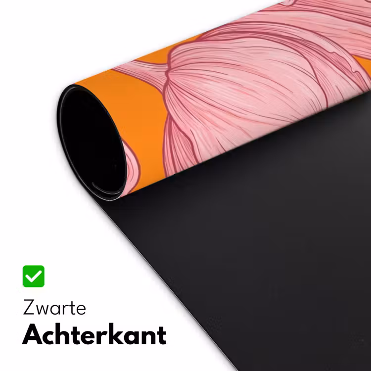 Bureau onderlegger - Roze bloemen - Modern - Roze bloemen - Modern Muismat XXL klein