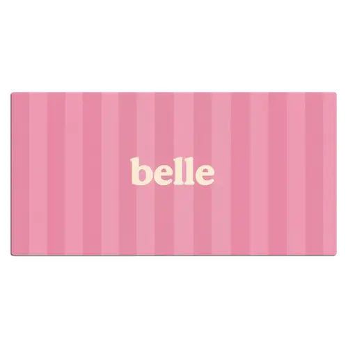 Roze - Gestreept - Belle Muismat XXL klein -3d_leeg