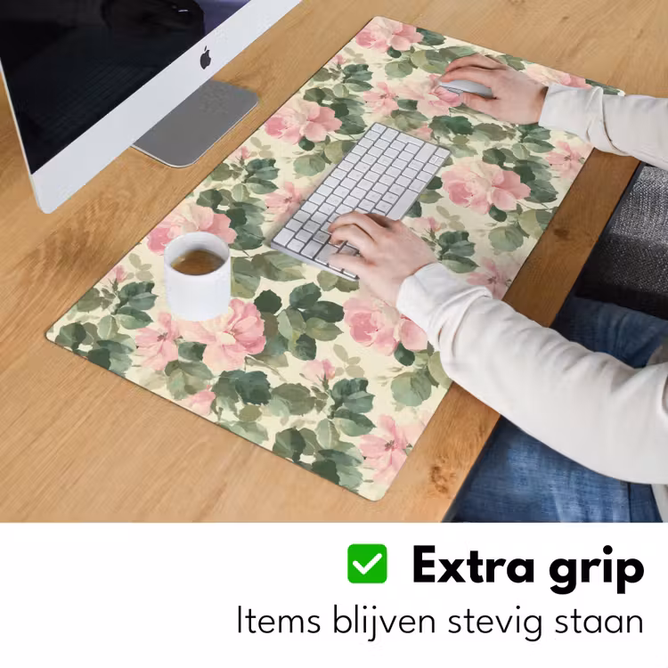 Rozen - Botanisch - Roze Muismat XXL klein 681 -sfeer3