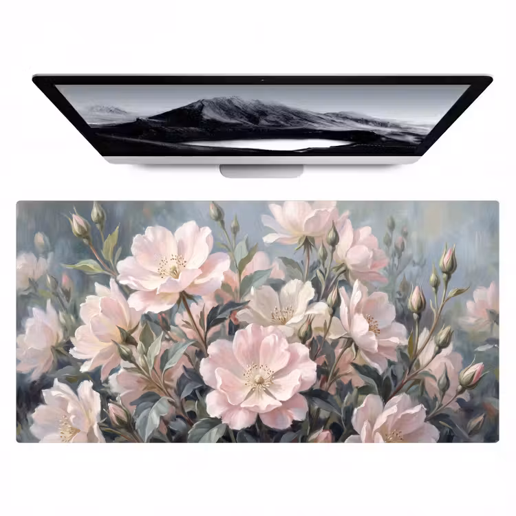 Rozen - Illustratie - Roze Muismat XXL klein -zzz3d