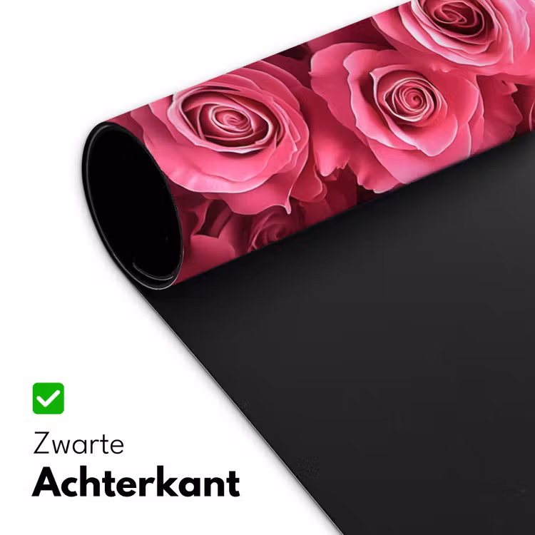 Rozen - Pink - Bloem Muismat XXL klein -sfeer2