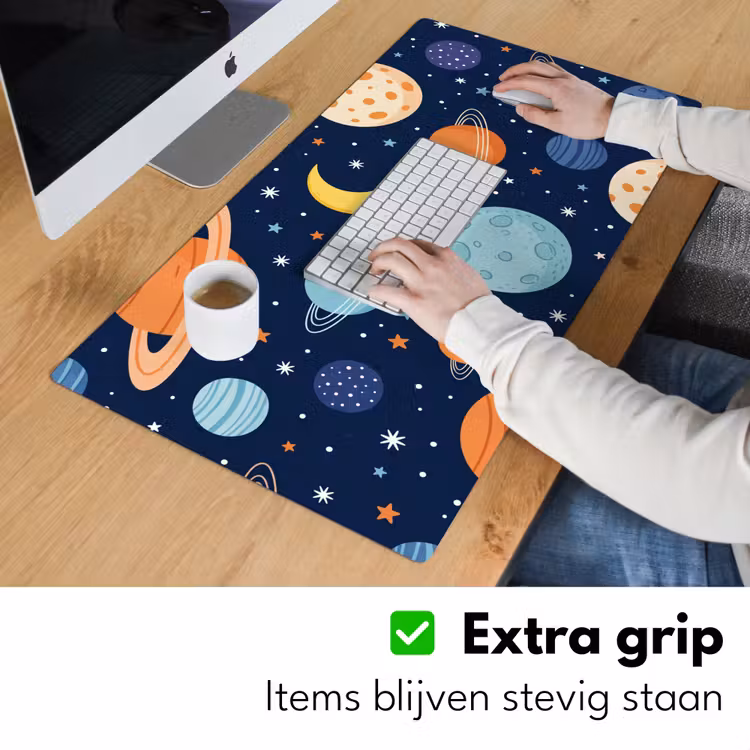 Ruimte - Planeten - Kleurrijk Muismat XXL klein -sfeer3