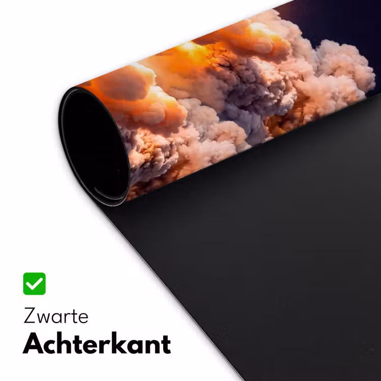 Bureau onderlegger - Ruimtevaartuig - Lancering - Sterren - Ruimtevaartuig - Lancering - Sterren Muismat XXL klein