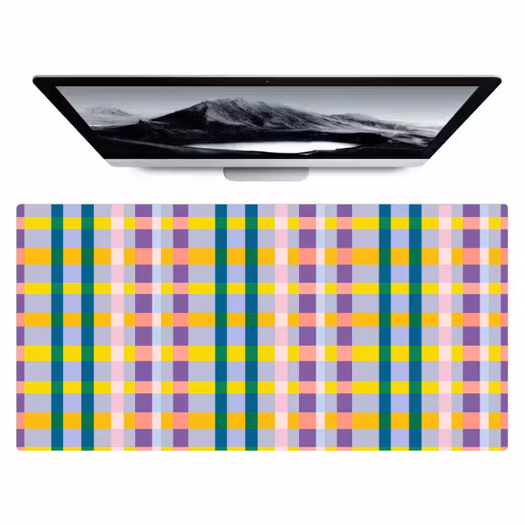 Ruit - Patroon - Kleurrijk Muismat XXL klein 681 -zzz3d
