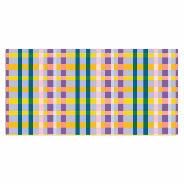 Ruit - Patroon - Kleurrijk Muismat XXL klein 681 -3d_leeg