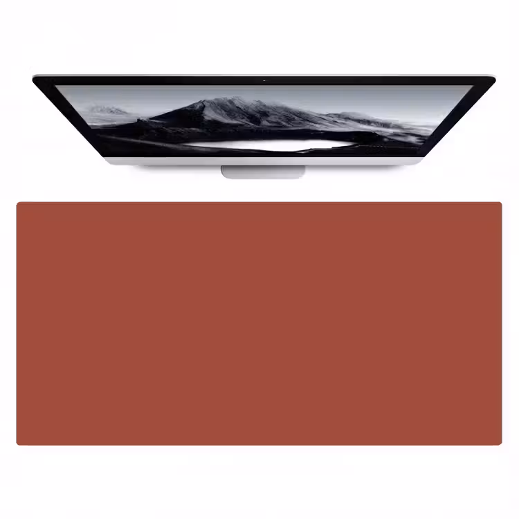 Rustic - Terracotta - Oranje Muismat XXL klein 681 -zzz3d