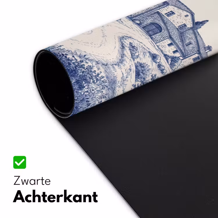Rustiek - Landgoed - Blauw Muismat XXL klein -sfeer2