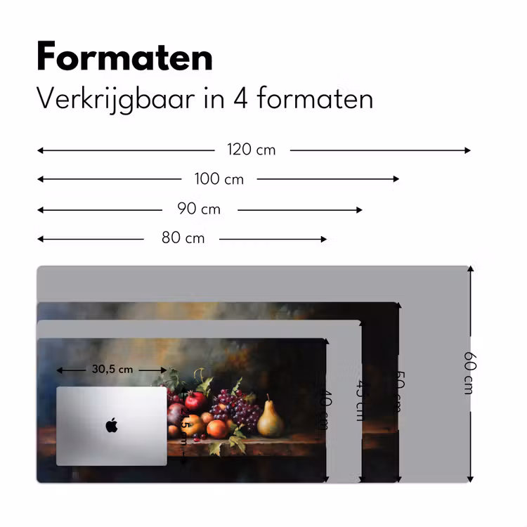 Rustiek - Stilleven - Fruit Muismat XXL klein -sfeer5