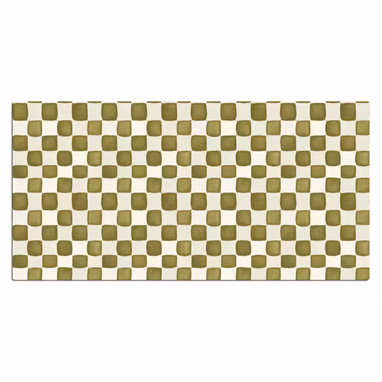 Schaak - Patroon - Groen Muismat XXL klein 681 -3d_leeg