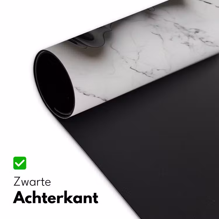 Schaakstuk - Koning - Zwart - Marmer Muismat XXL klein -sfeer2