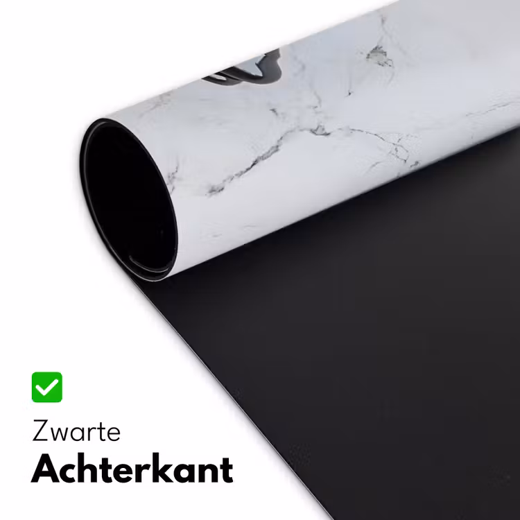 Schaakstuk - Loper - Zwart - Marmer Muismat XXL klein -sfeer2