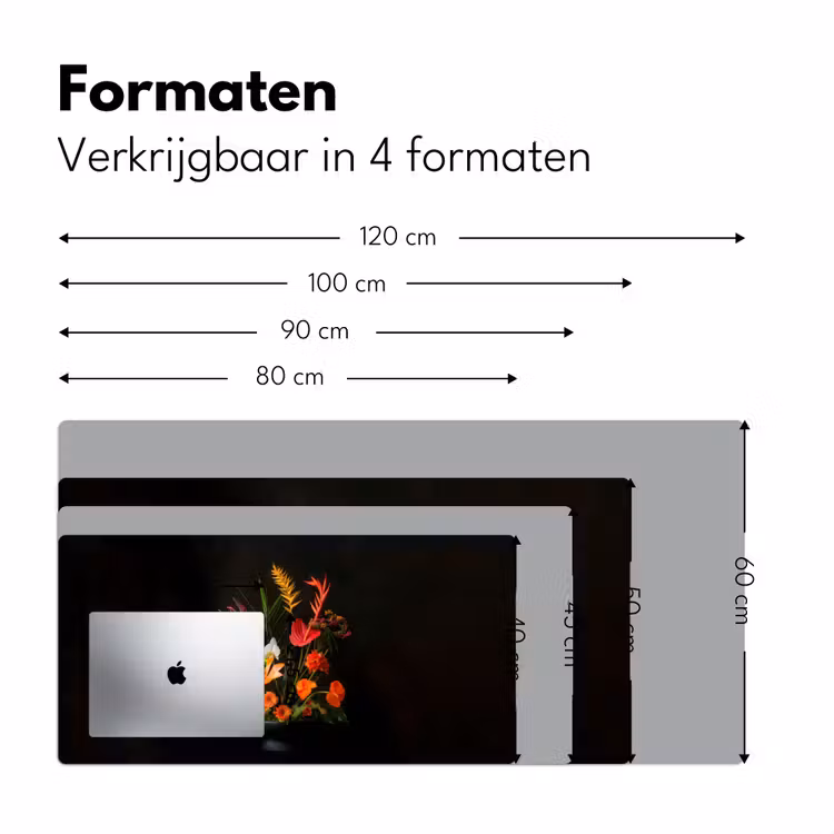 Schaal - Boeket - Bloemen Muismat XXL klein -sfeer5