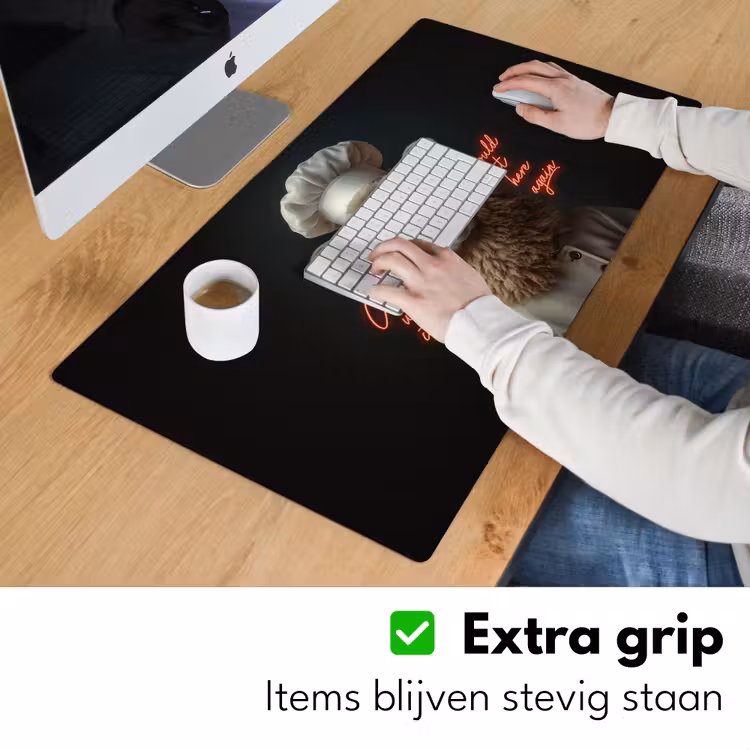 Schaap - Kokskleding - Neon - Quote Muismat XXL klein -sfeer3