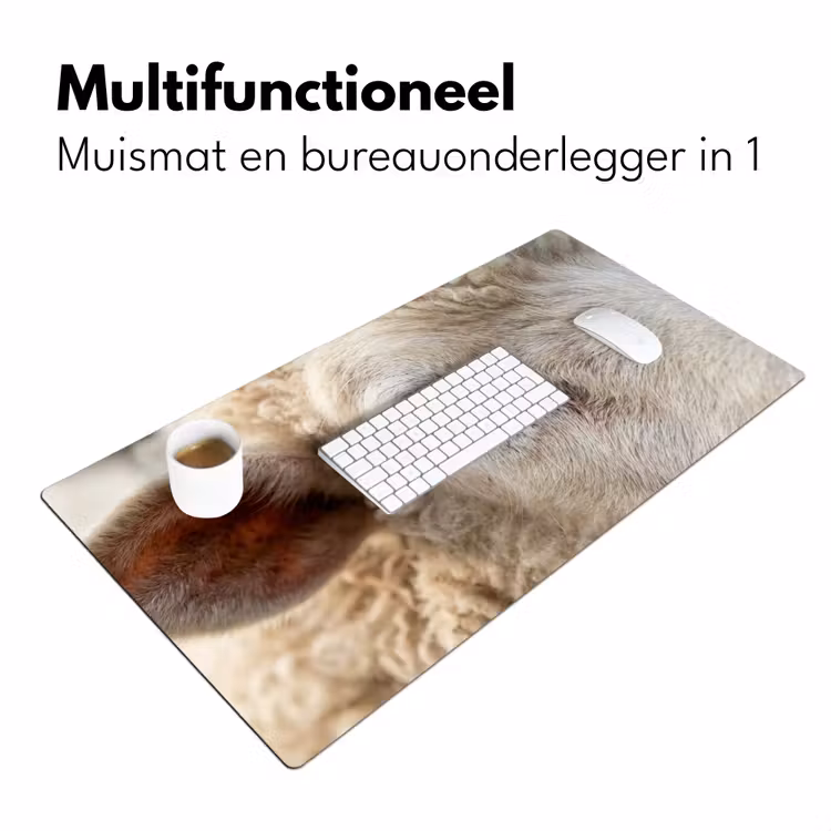 Schaap - Oog - Wit Muismat XXL klein -sfeer4