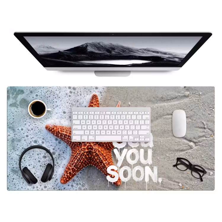 Sea you soon - Zeester - Zee Muismat XXL klein -3d