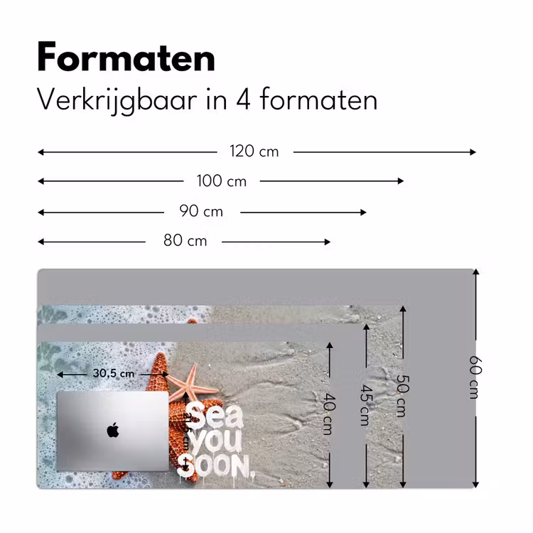 Sea you soon - Zeester - Zee Muismat XXL klein -sfeer5