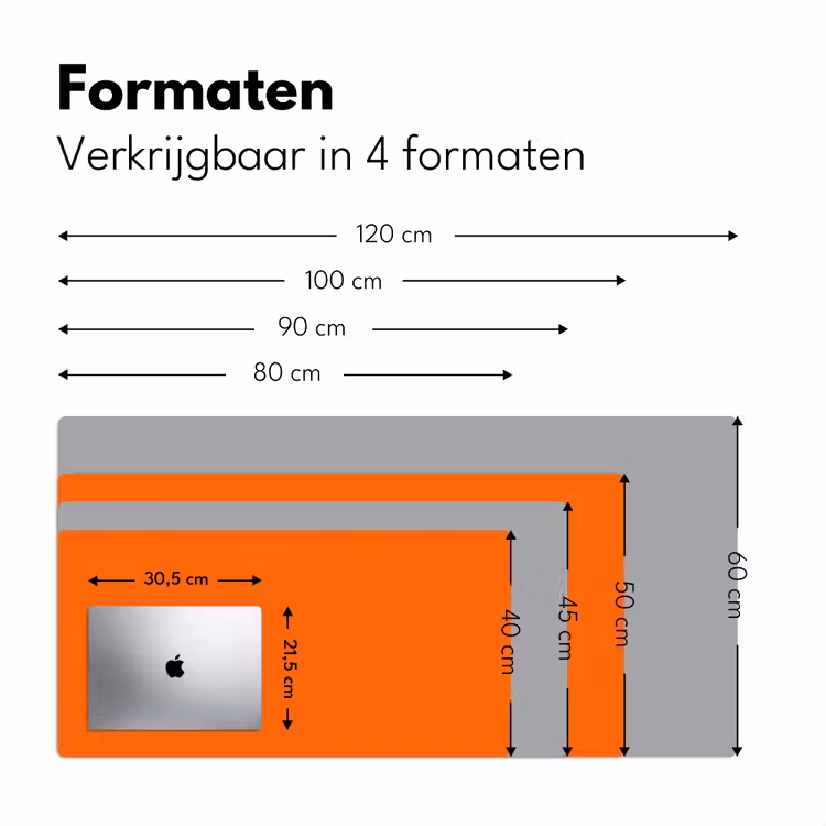 See te good - Paars - Oranje Muismat XXL klein -sfeer5