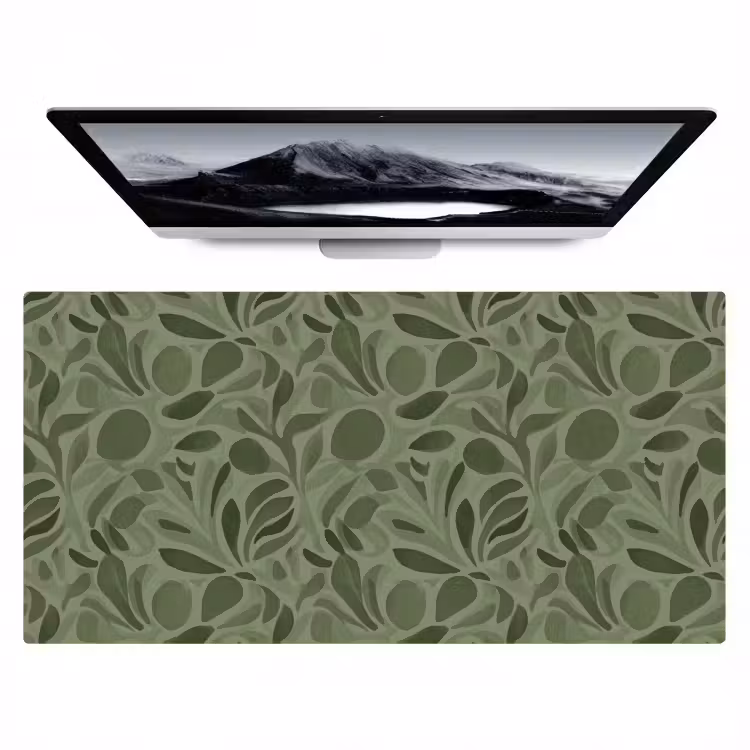 Sereen - Bladeren - Groen Muismat XXL klein 681 -zzz3d