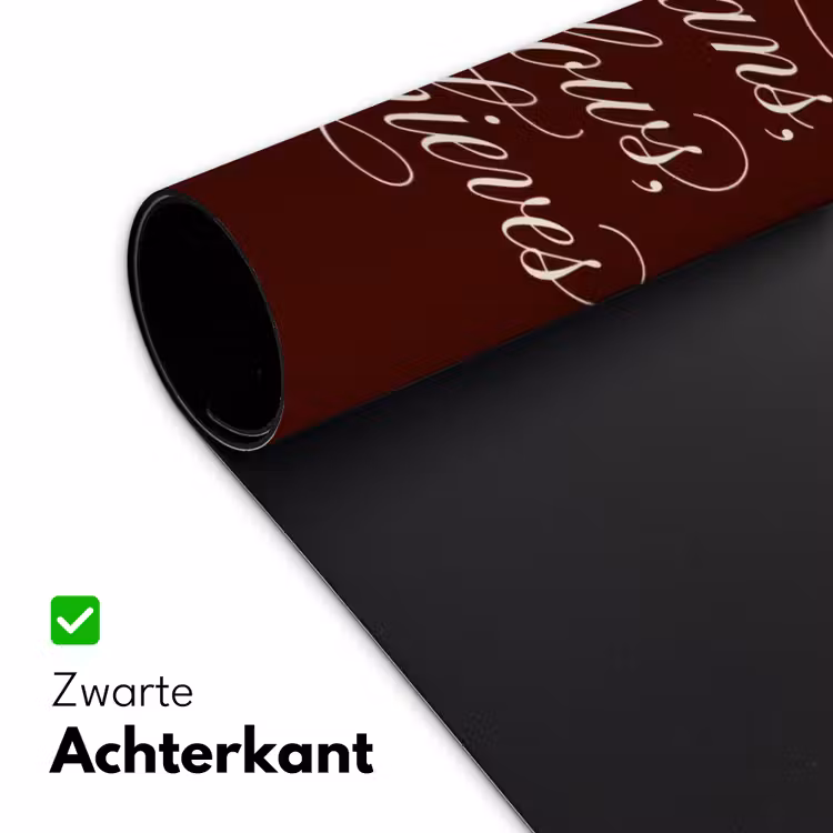 She plans she glows she achieves - Rood - Cursief Muismat XXL klein -sfeer2