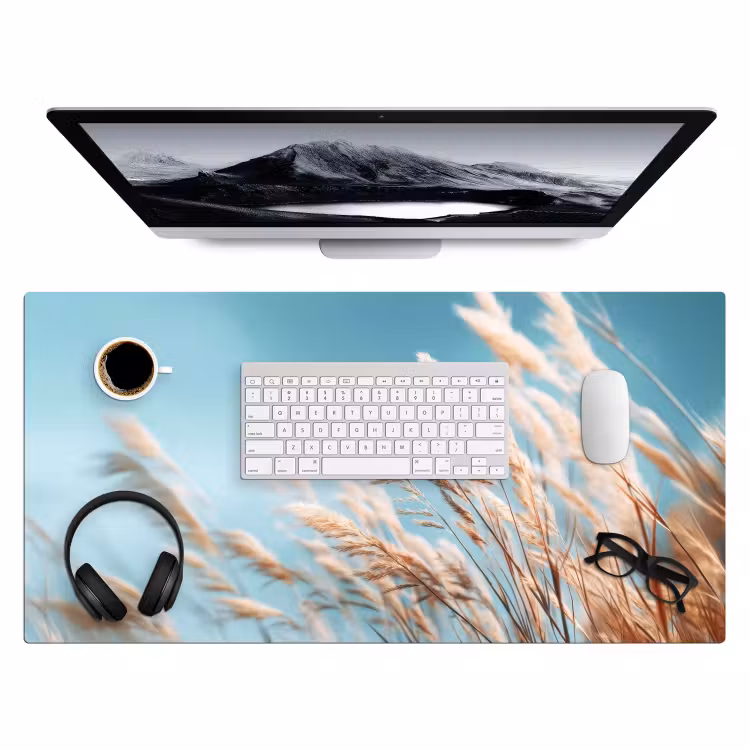 Siergras - Wind - Lichtbruin Muismat XXL klein -3d