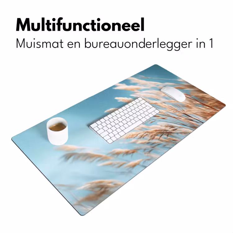 Siergras - Wind - Lichtbruin Muismat XXL klein -sfeer4