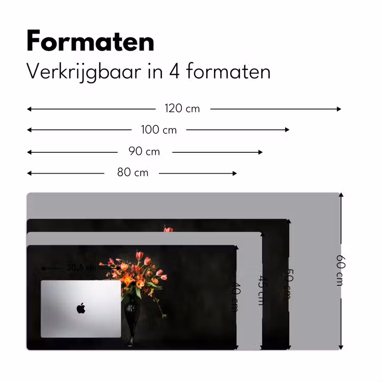 Sierlijk - Boeket - Vaas Muismat XXL klein -sfeer5