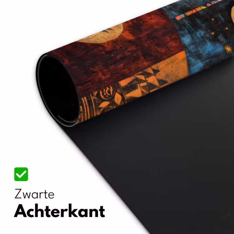 Silhouetten - Abstract - Zon - Maan Muismat XXL klein -sfeer2