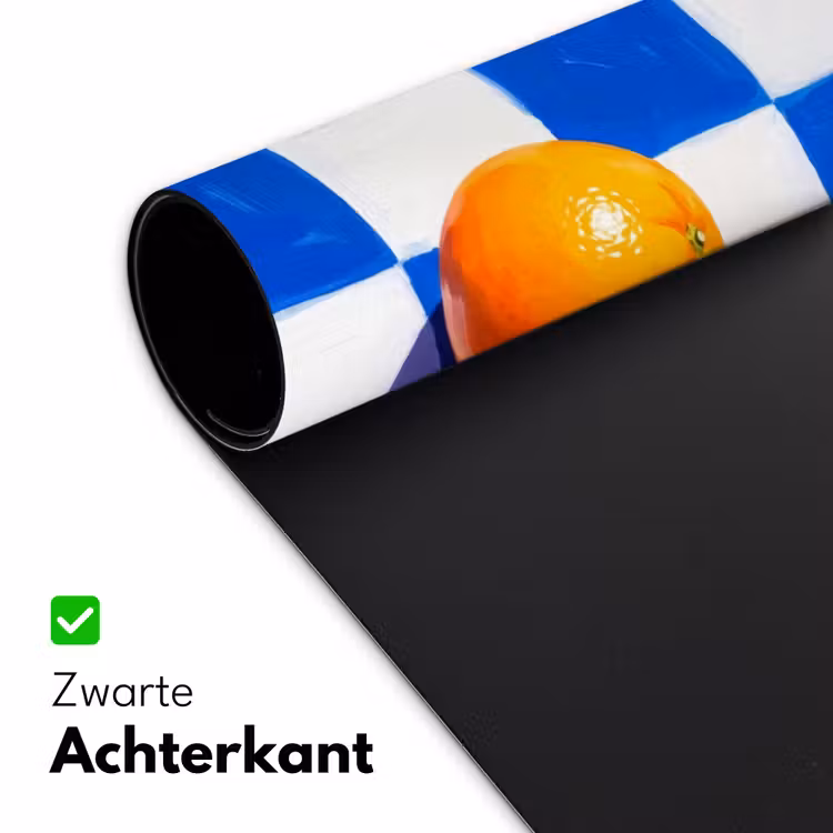 Bureau onderlegger - Sinaasappel - Geruit - Eten - Sinaasappel - Geruit - Eten Muismat XXL klein