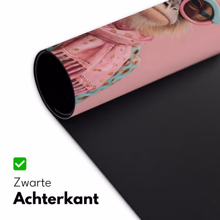 Sjaal - Aap - Zonnebril - Jasje Muismat XXL klein -sfeer2