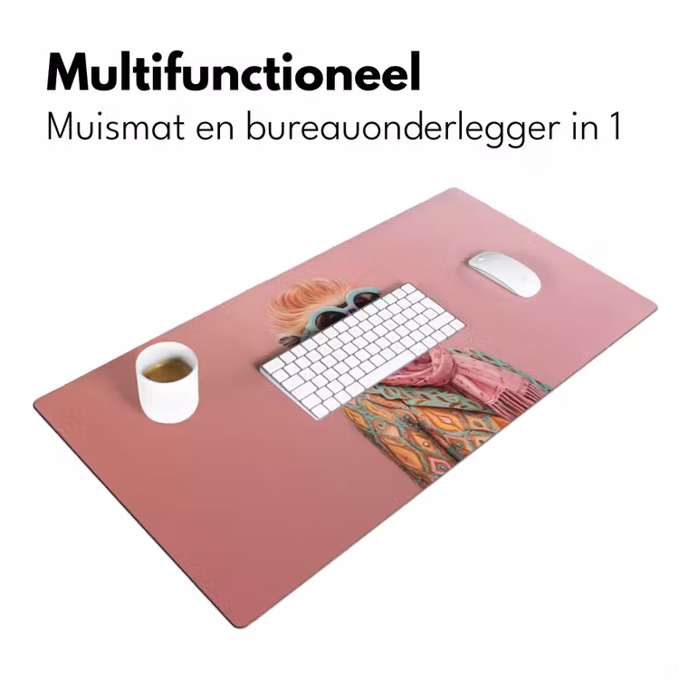 Sjaal - Aap - Zonnebril - Jasje Muismat XXL klein -sfeer4