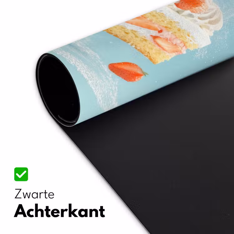 Slagroom - Taart - Blauw - Eten Muismat XXL klein -sfeer2