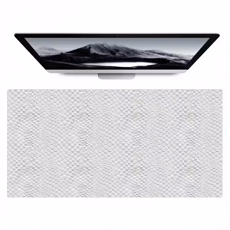 Slang - Patroon - Wit Muismat XXL klein 681 -zzz3d