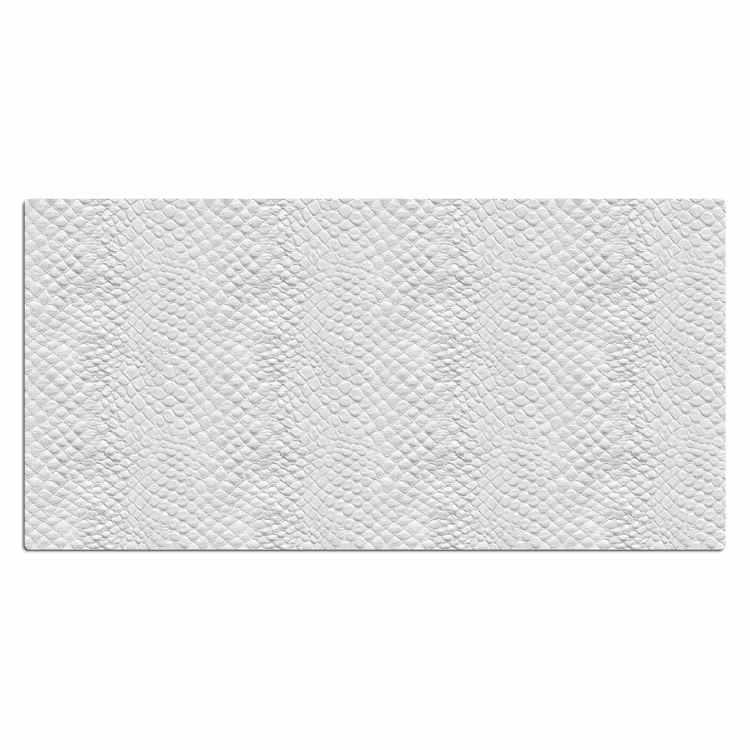 Slang - Patroon - Wit Muismat XXL klein 681 -3d_leeg