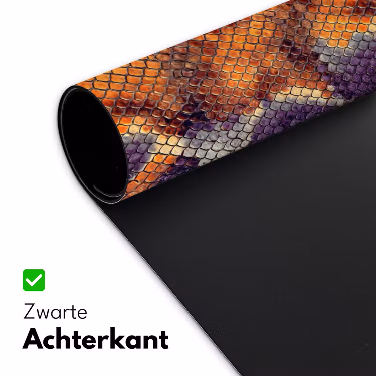 Slang - Schubben - Kleurrijk Muismat XXL klein 681 -sfeer2