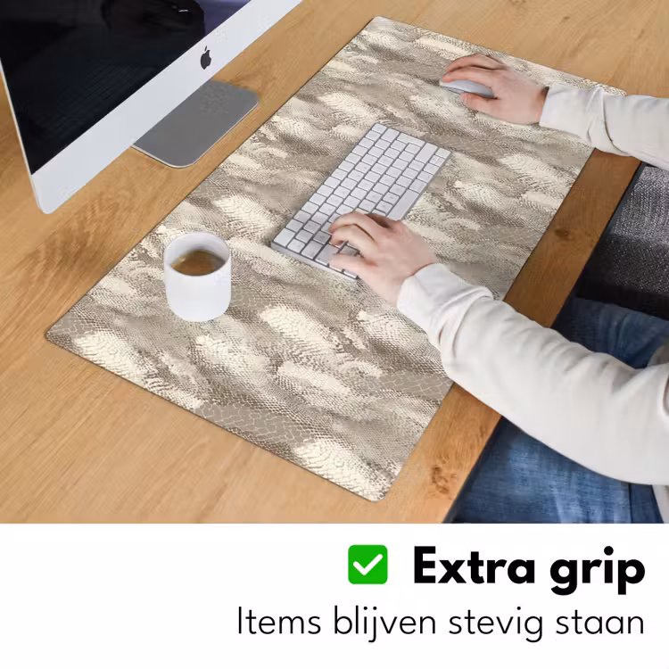 Slang - Textuur - Zand Muismat XXL klein 681 -sfeer3