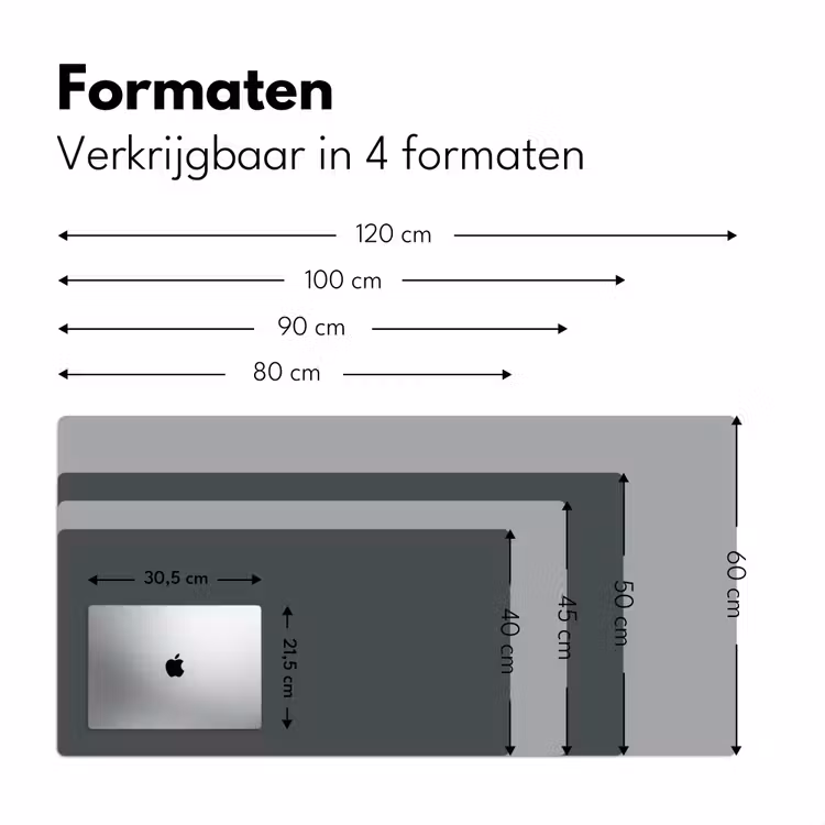 Slate - Millstone - Grijs Muismat XXL klein 681 -sfeer5