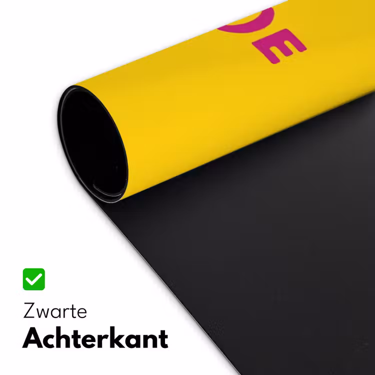 Smile - Roze - Geel Muismat XXL klein -sfeer2