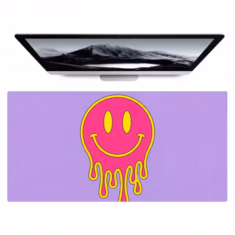 Smiley - Drip - Neon Muismat XXL klein -zzz3d