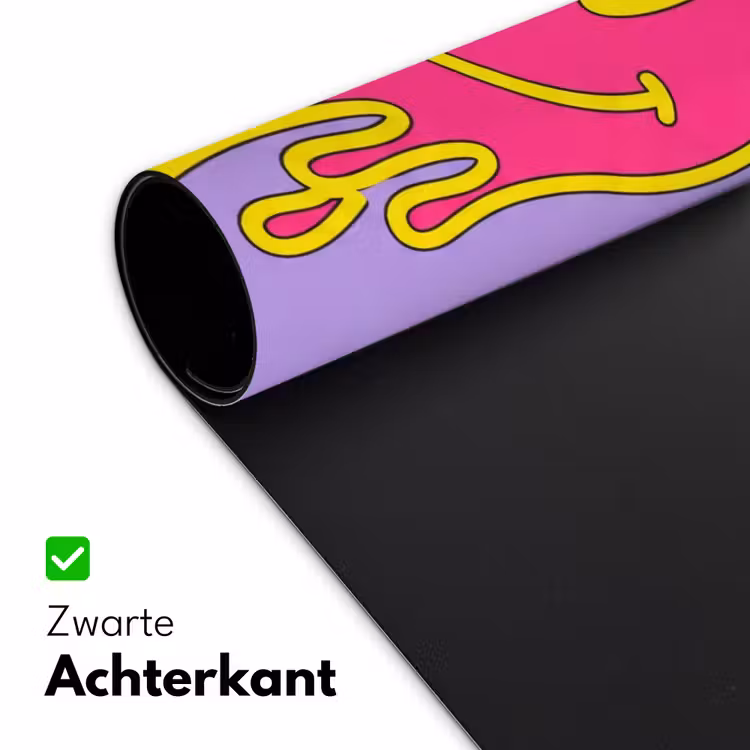 Smiley - Drip - Neon Muismat XXL klein -sfeer2