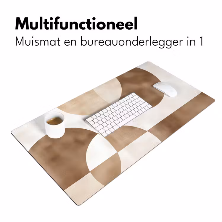 Snijdende cirkels - Overlappende vlakken Muismat XXL klein -sfeer4