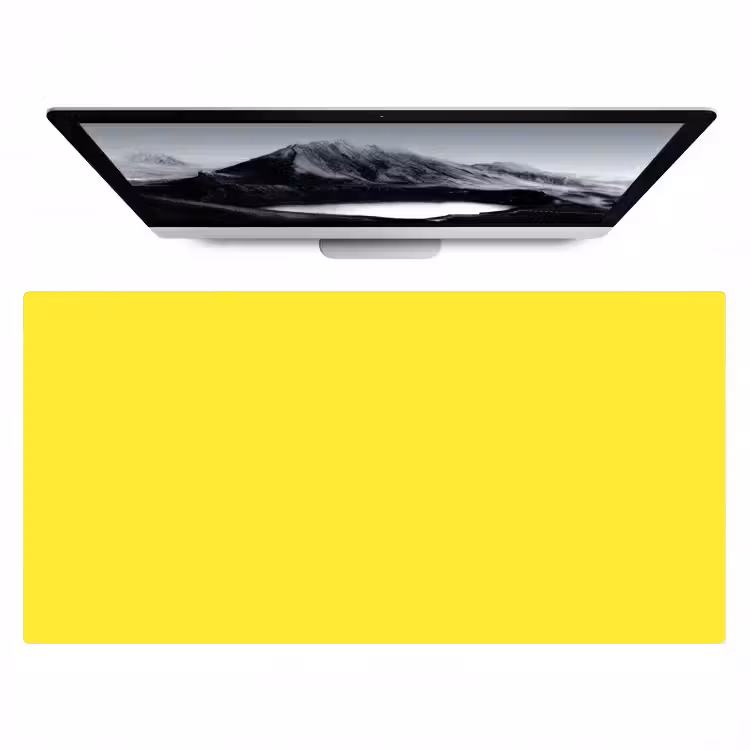 Soft - Custard - Geel Muismat XXL klein 681 -zzz3d