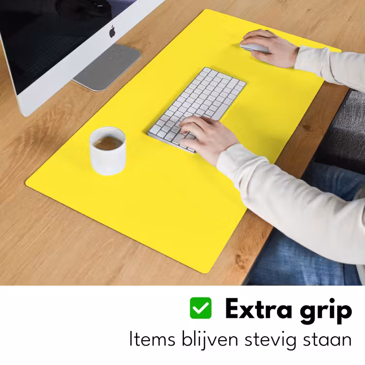 Soft - Custard - Geel Muismat XXL klein 681 -sfeer3