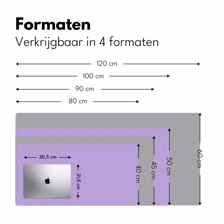 Soft - Lavender - Paars Muismat XXL klein 681 -sfeer5