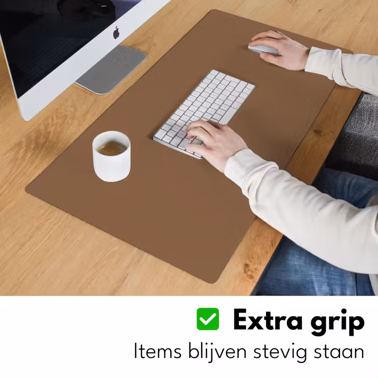 Soft - Walnut - Bruin Muismat XXL klein 681 -sfeer3