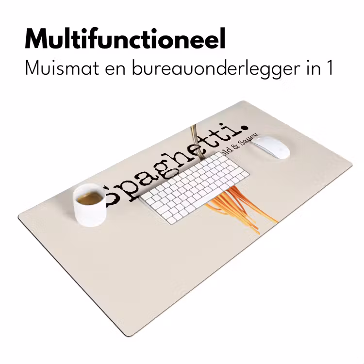 Spaghetti - tomatensaus - Parmezaanse kaas Muismat XXL klein -sfeer4