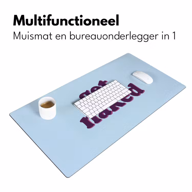 Speels - Boodschap - Blauw Muismat XXL klein -sfeer4