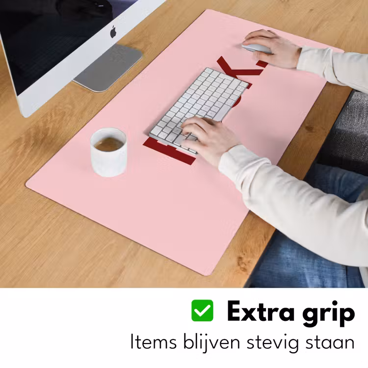 Statement - Krachtig - Roze Muismat XXL klein -sfeer3